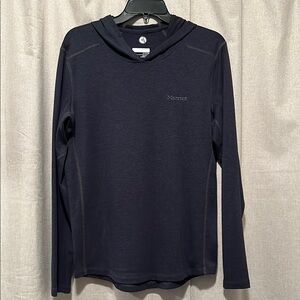 Marmot Dark Blue Long Sleeve Hoodie Size Small